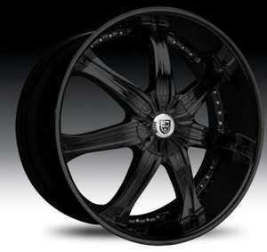   LX 7 Wheel SET 26x10 Black LEXANI LX7 Wheels For 5 & 6 LUG RWD 26inch