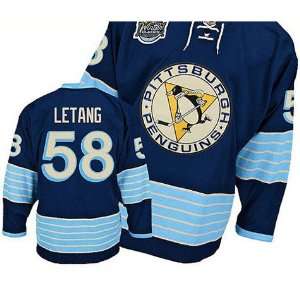  Pittsburgh Penguins winter classic jerseys #58 Letang dark 