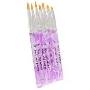 UV Gel Acrylic Nail Art Tips Builder Brush Pen [7pc set 