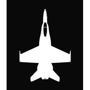  F 18C Hornet Jet Die Cut Decal Vinyl Sticker   6 White 