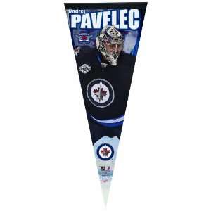NHL Winnipeg Jets Ondrej Pavelec 12 by 30 Inch Premium Quality Pennant