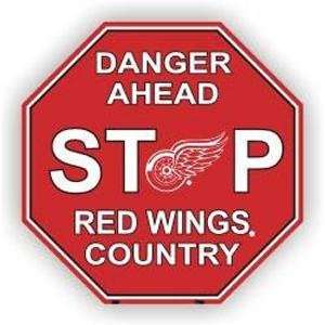  Detroit Red Wings Stop Sign