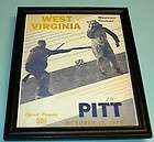 PITT vs WEST VIRGINIA FRAMED 1953 PROGRAM PRINT  