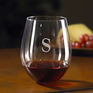 Personalized Wine Enthusiast U Cabernet/Merlot Stemless Wine Glasses 