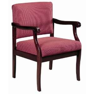   Reception Chair with Upholstered Back and Web Seat