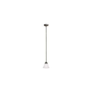   Lighting 3151AH 115 1 Light Mini Pendant in Ash with Acid Washed glass