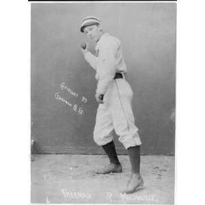  John P Freeman,pitcher,c1899,Milwaukee,Wisconsin,WI