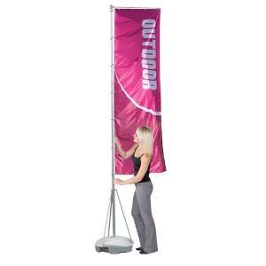  Wind Dancer Outdoor Flag Pole System 16ft Patio, Lawn 