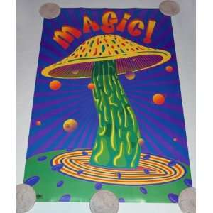 Magic Mushroom Psychadelic Poster