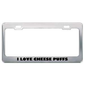 Love Cheese Puffs Food Eat Drink Food Eat Drink Metal License Plate 