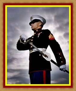USMC CEREMONIAL GOLD OR SILVER NCO SWORD YOUR CHOICE  