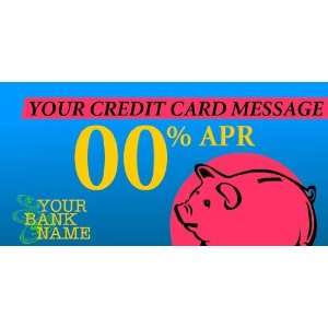   Vinyl Banner   Generic Bank With Generic Credit Card 
