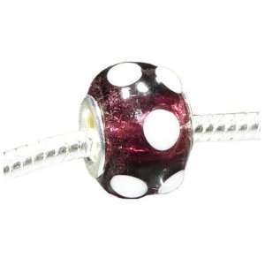   Core Glass Bead, Will Fit Pandora/Troll/Chamilia Style Charm And Beads