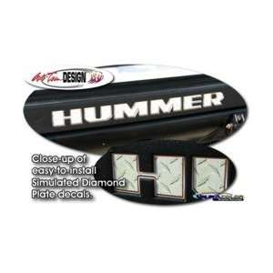 Hummer H2 Simulated Diamond Plate Lettering Set 1
