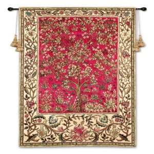 Pure Country Weavers Tree Of Life Ruby Woven Wall Tapestry [Kitchen]