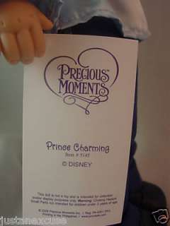 Disney Precious Moments Cinderellas Prince Charming 12 Vinyl Doll 