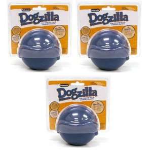  Petmate Dogzilla Rubber Ball XL 3 pk