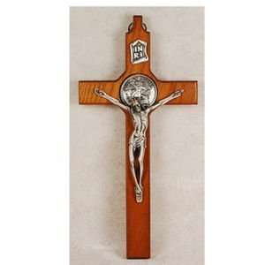  8 St. Michael Wood SP Hanging Wall Crucifix Gift New 