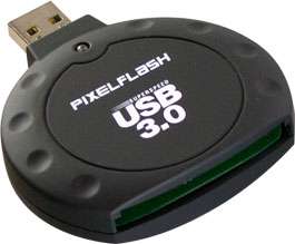 PIXELFLASH USB 3.0 Compact Flash Adapter CF Memory Card Reader UDMA 