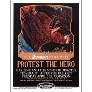    Protest The Hero   Posters   Limited Concert Promo
