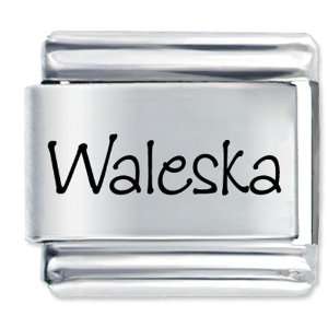  Name Waleska Italian Charms Bracelet Link Pugster 