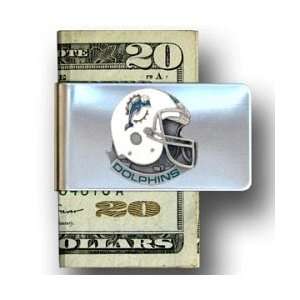 Miami Dolphins Sculpted & Enameled Pewter Moneyclips  