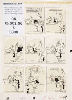 DON MARTIN   MAD #46 CHOOSING A BOOK Orig ART 1959  