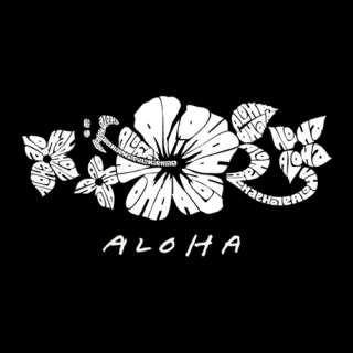 Mens Hawaii Aloha Word Art Hooded Sweatshirt $0 SHIP  