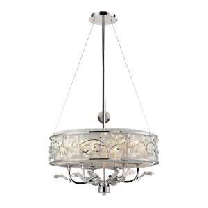  Calista 6 Light Chandelier In Polished Chrome
