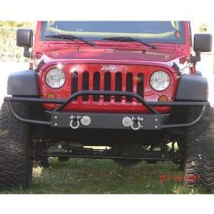  Shorty Front Bumper With Tube Extensions For 2007 10 Jeep Wrangler JK