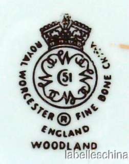 Royal Worcester Woodland Mini Open Sugar Bowl  