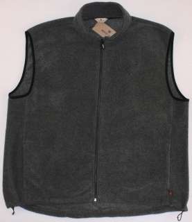 Mens WOOLRICH Dark Gray Charcoal Fleece Vest 2XL XXL NWT NEW Nice 