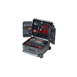  Tool Kit wih Black Attache Case with Wheels, 86 Piece 