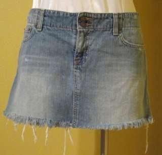 Abercrombie & Fitch Size 8 Blue Jean Denim 5 Pocket Mini Skirt  