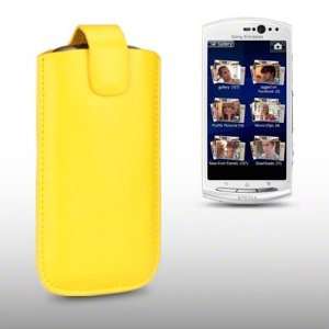   XPERIA NEO V PU LEATHER CASE, BY CELLAPOD CASES YELLOW Electronics