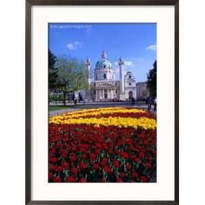  Karlskirche (Church) with Flower Bed in Foreground, Wieden 