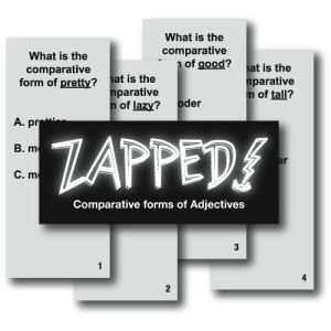    Zapped Comparative Forms of Adjectives   Cards Only Toys & Games