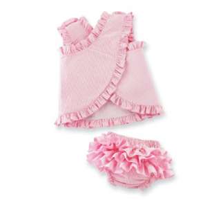 Little Girls Baby First Birthday Cupcake Pinafore Dress and Bloomers 