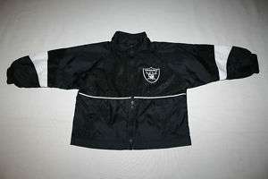 Baby 18 Mo MM LA Raiders Black Windbreaker Jacket Lined  