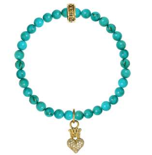 King QUEEN Baby Studio Turquoise bead bracelet 18K  