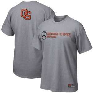  Nike Oregon State Beavers Ash Practice T shirt Sports 