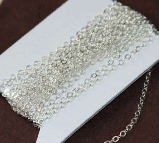 10 ft of Silver Plated Flat Cable Chain 3X2.5mm  
