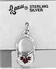 SILVER BY BEAU JAN BIRTHSTONE BABY BOOT CHARM/PENDANT