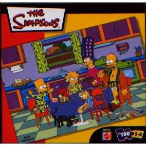 The Simpsons 100 Piece Jigsaw Puzzle   Family at Breakfast 