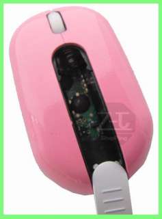 Pink 2.4G USB Wireless PC Laptop Optical Mouse Mice C  
