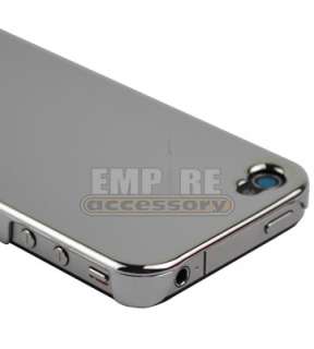 NEW CHROME ULTRA SLIM PREMIUM HARD CASE COVER for Apple iPhone 4 4G 