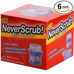  NeverScrub Refill Cartridge, 3.5 Ounce Boxes (Pack of 6 