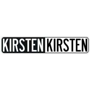   NEGATIVE KIRSTEN  STREET SIGN