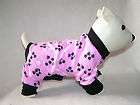 pink multipaw xs 10 l dog pjs 4 legged flannel