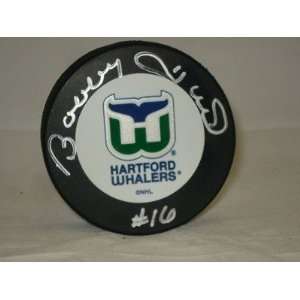  Autographed Bobby Hull Hockey Puck   JSA   Autographed NHL 